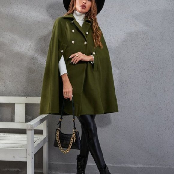 CLASSIC CAPE IN GREEN - Picture 2 of 5